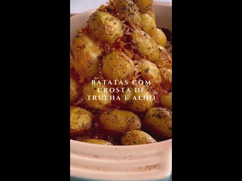 Batatas com Crosta de Tulha e Alho