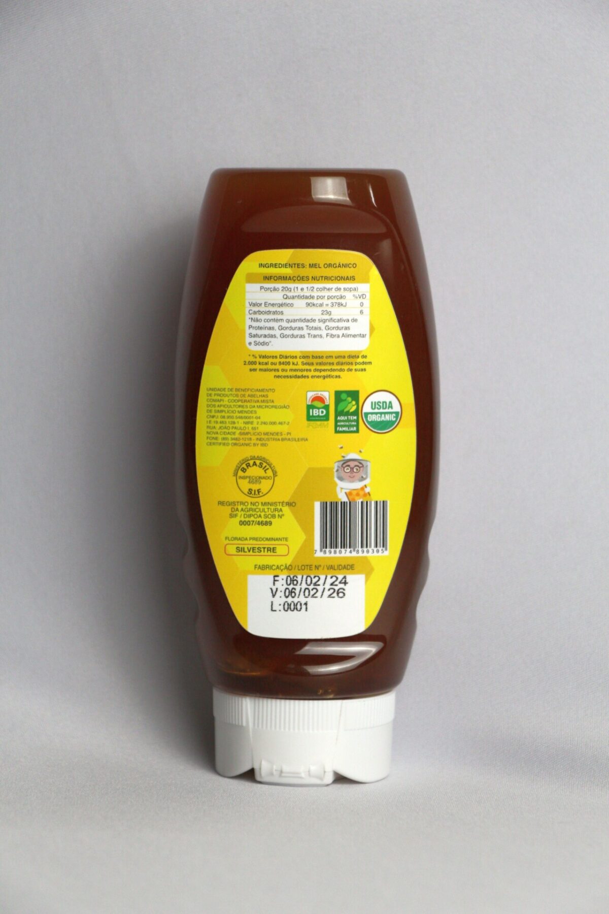 Mel Mesmo Bisnaga - Organico - 500g