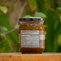 Verso do pote de Chutney de Manga da Troppo detalhando a tabela nutricional do produto