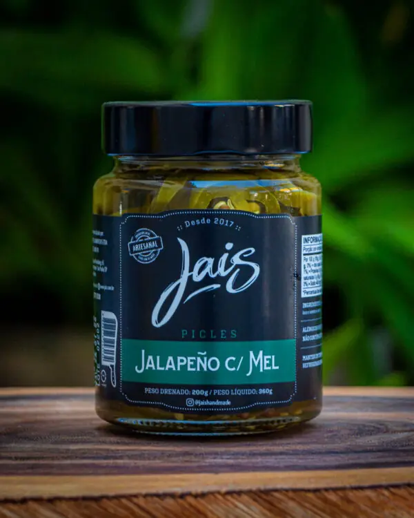 Picles de Jalapeño com Mel - Jais Handmade - 360g
