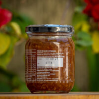 Rótulo lateral Relish de Alho Defumado Troppo ingredientes alho desidratado aroma de fumaça fabricante Santo André