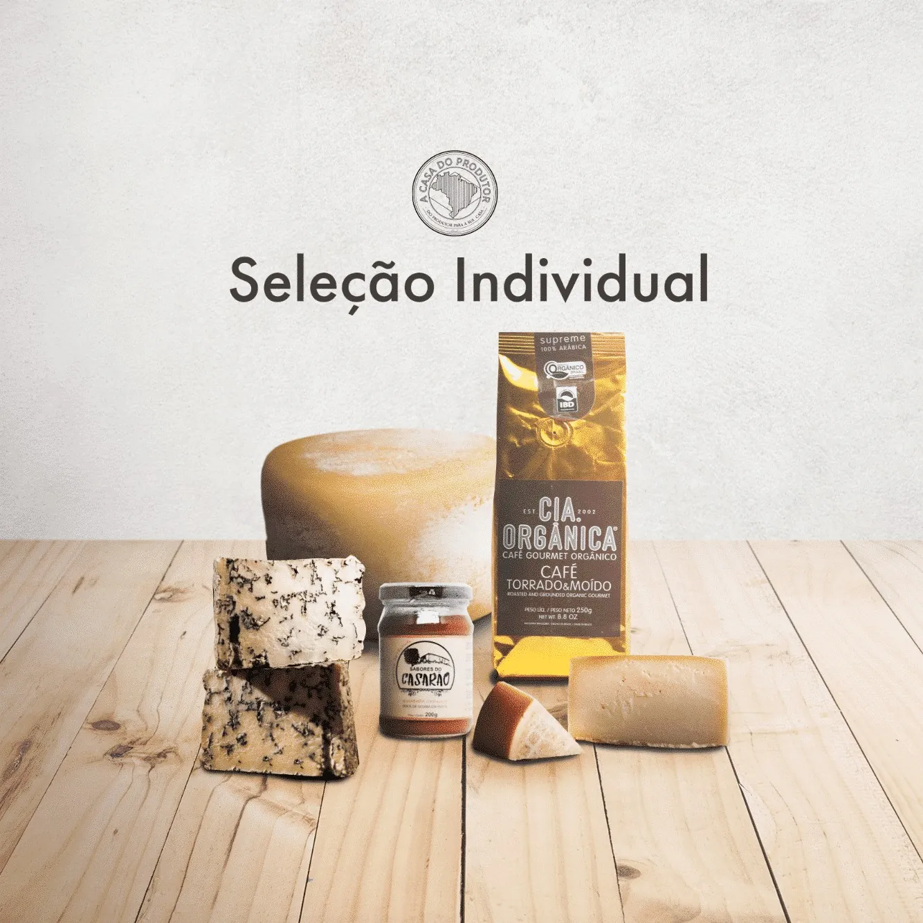 Kit Café Especial e Queijos Seleção Individual – 5 Produtos