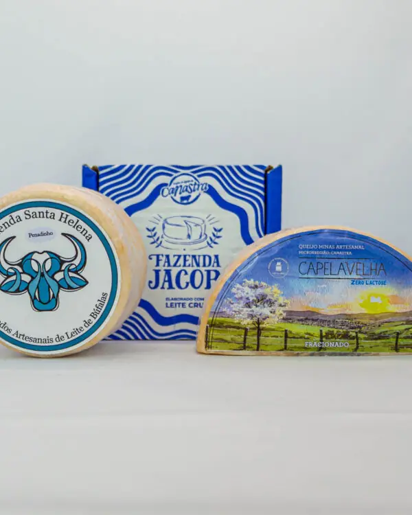 Cesta de Queijos Meia Cura (3 itens)