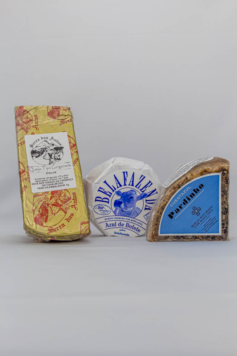 Cesta de Queijos Azuis (3 itens)