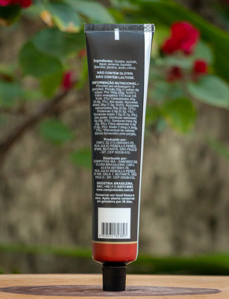 Geleia de Goiaba com Pimenta Jiquitaia Baniwa - Compotas Ibá - 125g