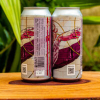 Rótulo traseiro da lata da Session IPA Tarantino, mostrando a lista de ingredientes, teor alcoólico de 4.5% e 30 IBU.
