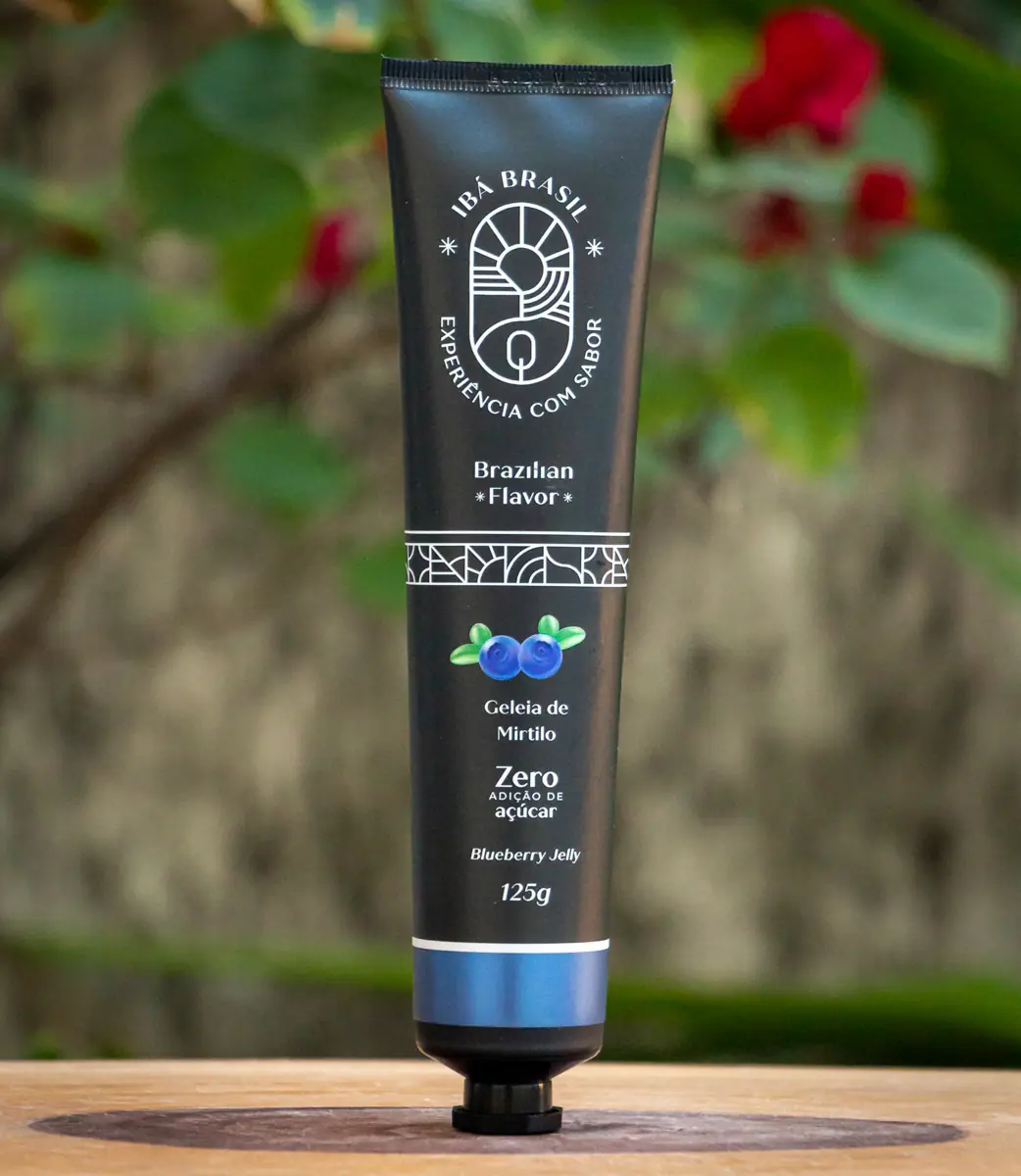 Geleia de Mirtilo Blueberry Zero Açúcar - Compotas Ibá - 125g