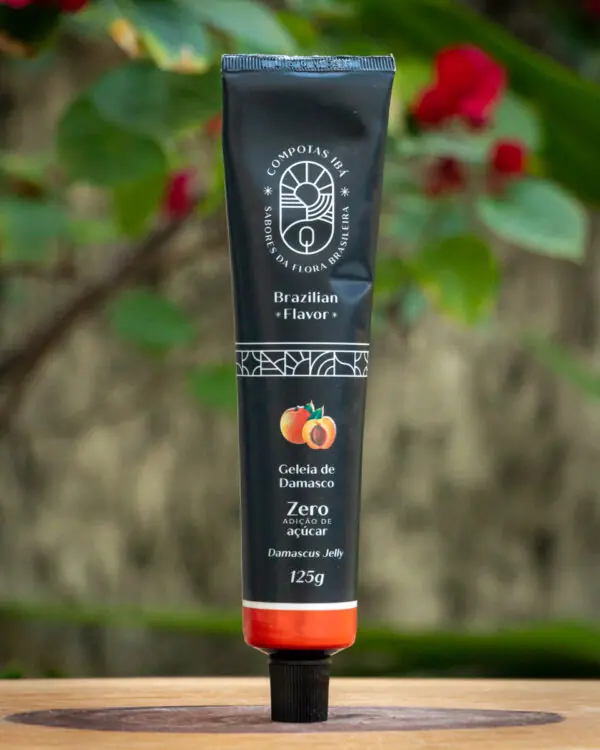 Geleia de Damasco Zero Açúcar - Compotas Ibá - 125g (Bisnaga)