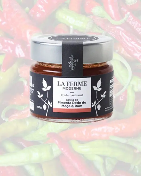 Geleia de Pimenta Dedo de Moça e Rum - La Ferme Moderne - 200g