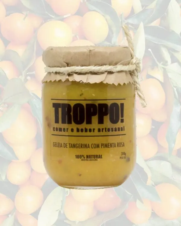 Geleia de Tangerina com Pimenta Rosa - Troppo! - 310g