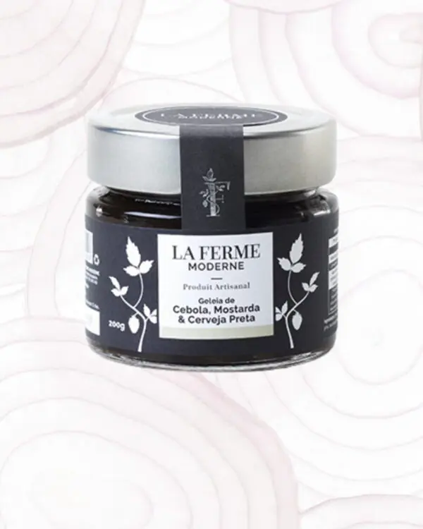 Geleia de Cebola, Mostarda e Cerveja Preta - La Ferme Moderne - 200g