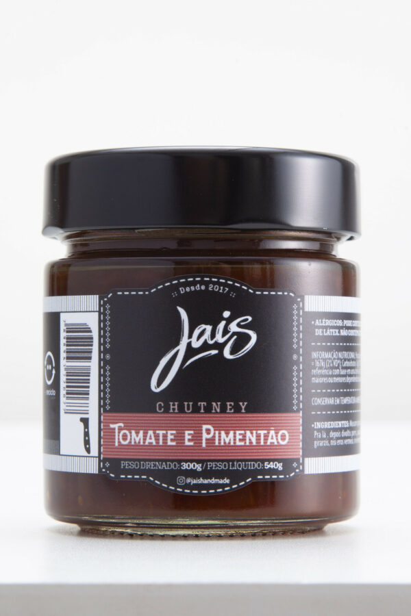 Chutney Tomate E Pimentões - Jais Handmade - 540g - 1