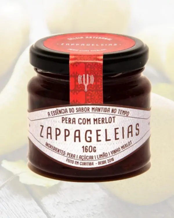 Geleia de Pêra com Merlot - Zappa Geleias - 160g