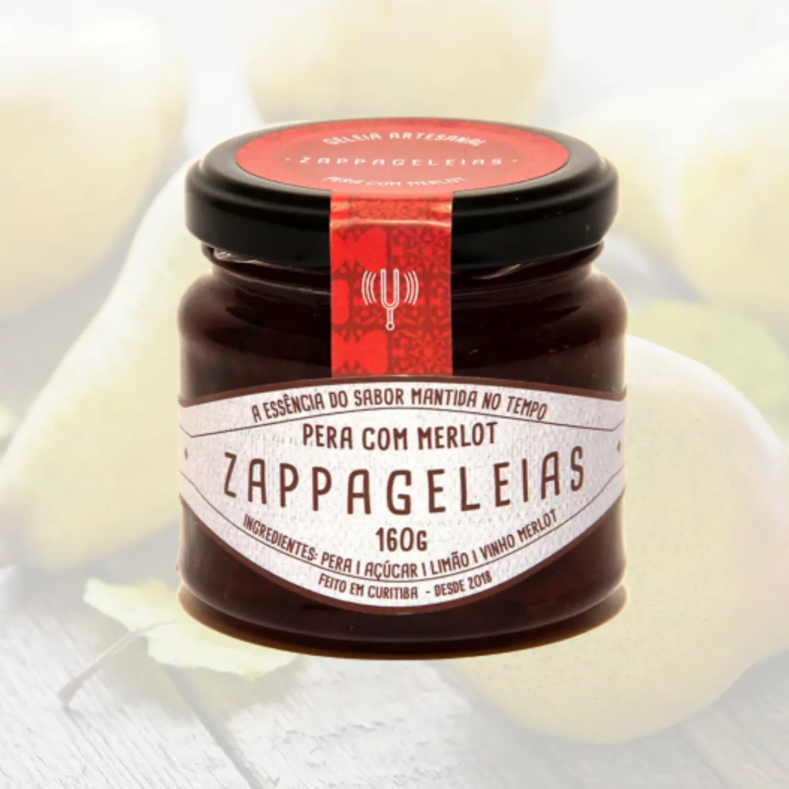 Geleia de Pêra com Merlot – Zappa Geleias – 160g