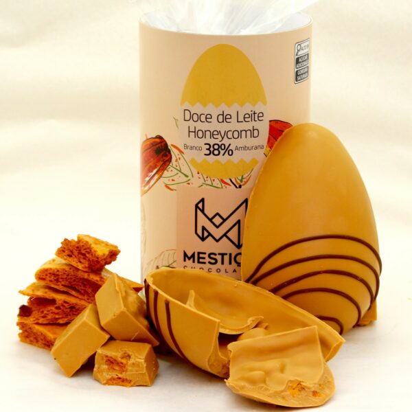 Ovo de Páscoa 38% Branco Doce de Leite Honeycomb - Mestiço - 250g - 1
