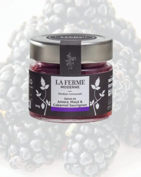 Geleia de Amora, Maçã e Cabernet Sauvignon - La Ferme Moderne - 200g