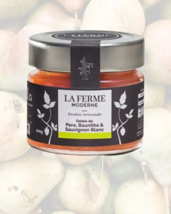 Geleia de Pera, Baunilha e Sauvignon Blanc - La Ferme Moderne - 200g