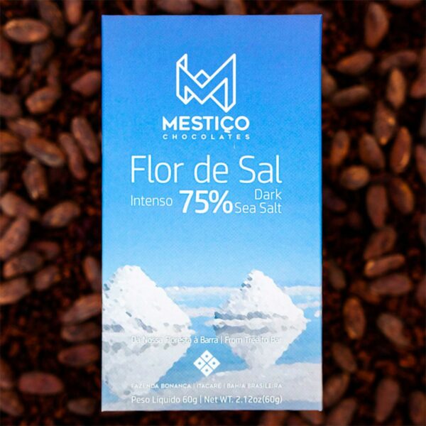 Chocolate Flor de Sal Intenso 75% - Mestiço - 60g - 1