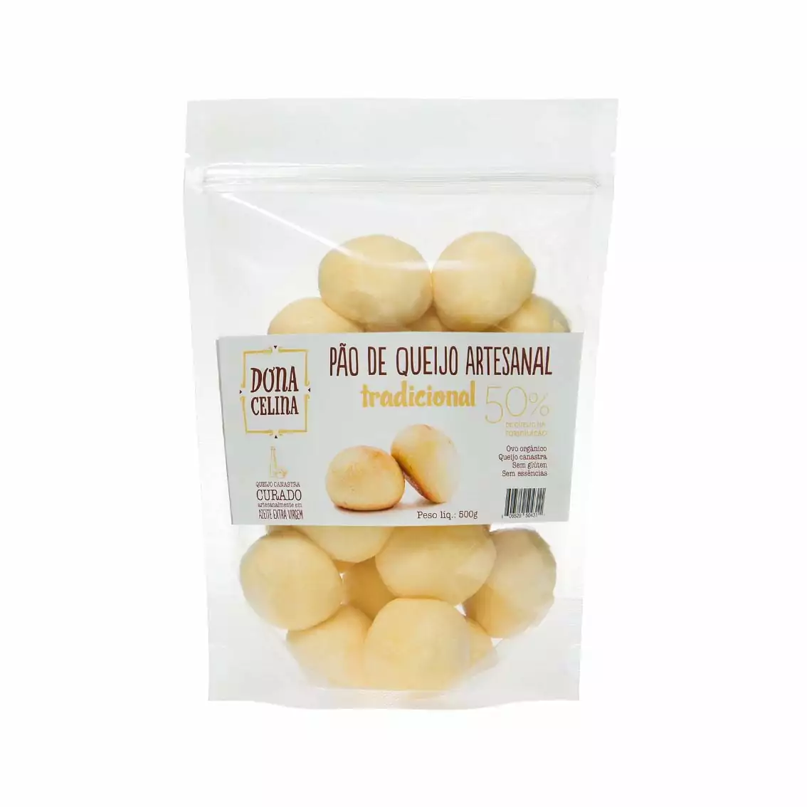 Pão de Queijo Tradicional (artesanal) – Dona Celina – 500g