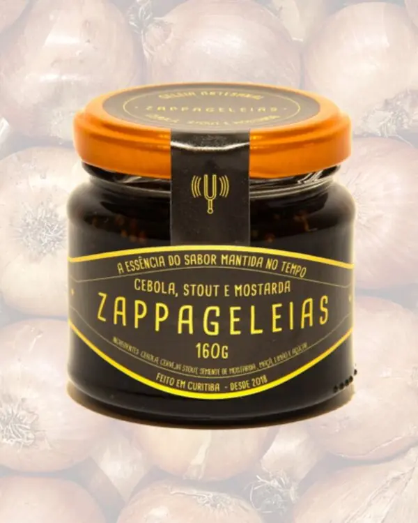 Geleia de Cebola, Cerveja Stout e Mostarda - Zappa Geleias - 160g