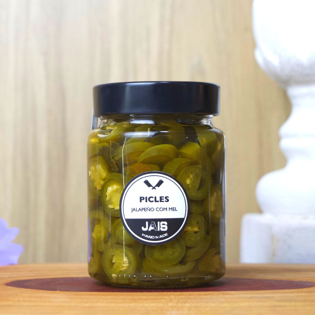 Picles de Jalapeño com Mel – Jais Handmade – 320g