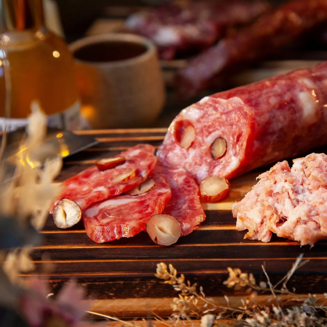 Salame Saucisson Noisette (Avelã) – Salumeria Mayer – 170g