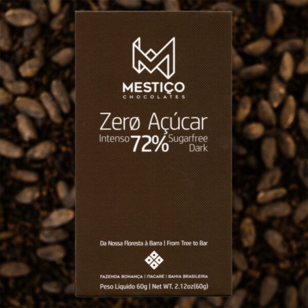 Chocolate Zero Açúcar 72% - Mestiço - 50g - 1