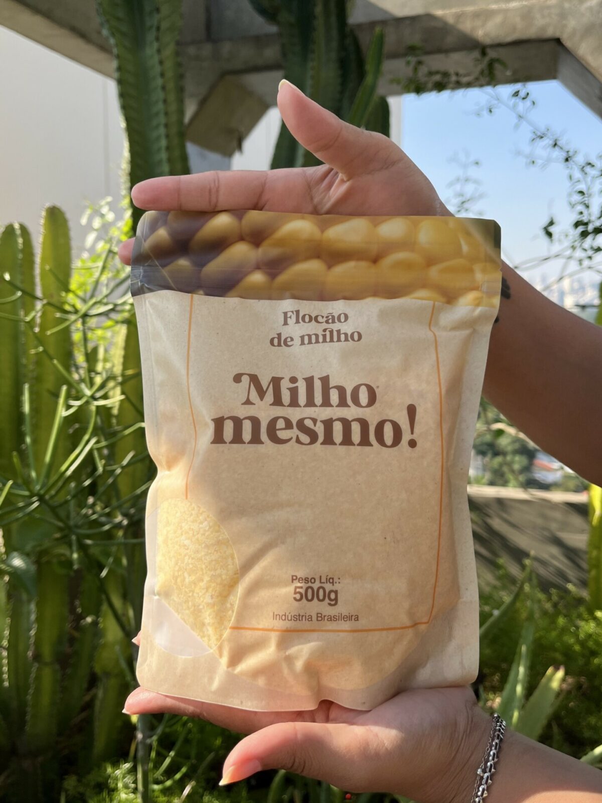 Flocão de Milho - Milho Mesmo - Orgânico - 500g -2