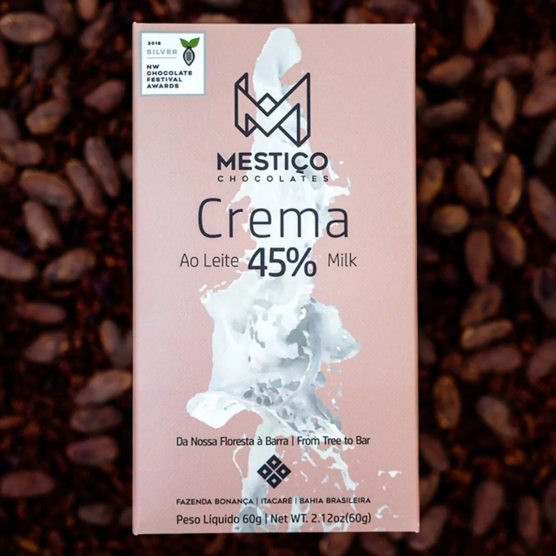 Chocolate ao Leite Crema 45% – Mestiço – 60g