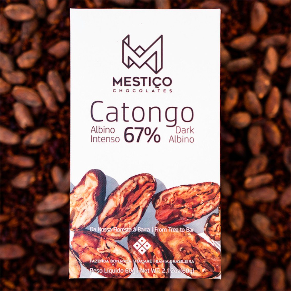 Chocolate Catongo Albino Intenso 67% - Mestiço - 60g