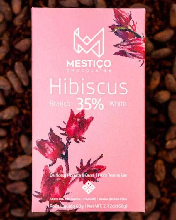 Chocolate Branco com Hibiscus Chocolate Branco com Hibiscus