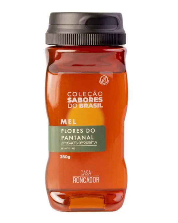 Mel Puro Orgânico - Flores do Pantanal - Casa Roncador - 280g