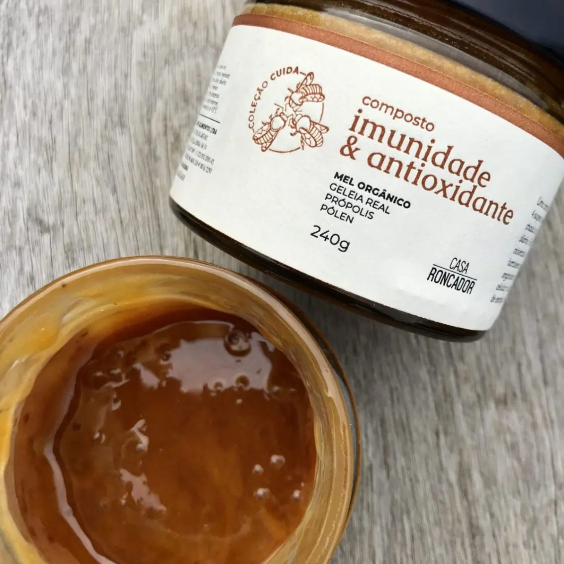 Composto de Mel Orgânico - Imunidade e Antioxidante - 240g