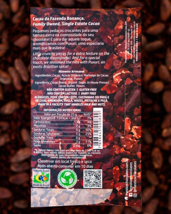 Chocolate Nibs Intenso 65% - Mestiço - 60g -1 Chocolate Nibs Intenso 65% - Mestiço - 60g -1