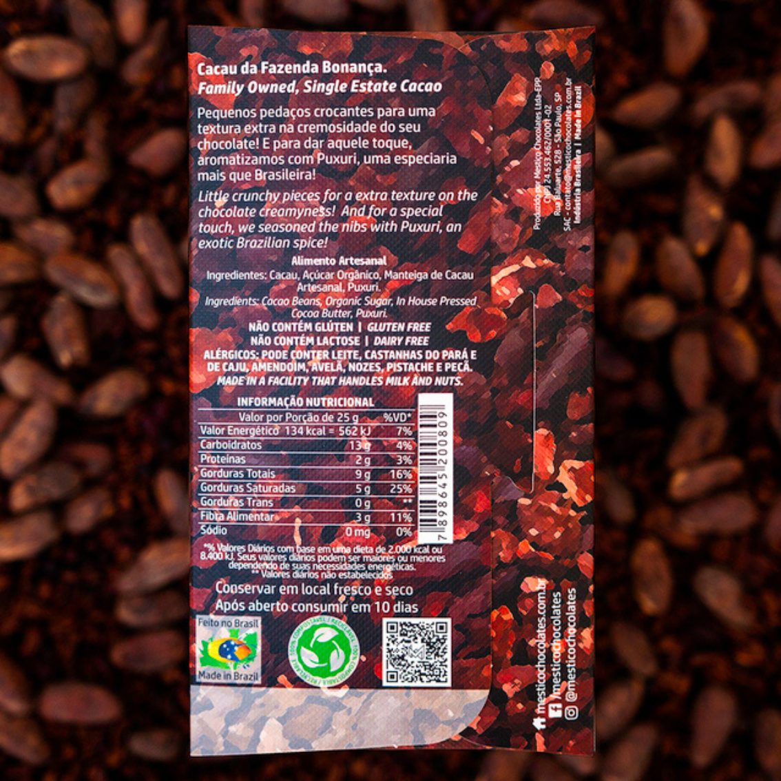 Chocolate Nibs Intenso 65% - Mestiço - 60g