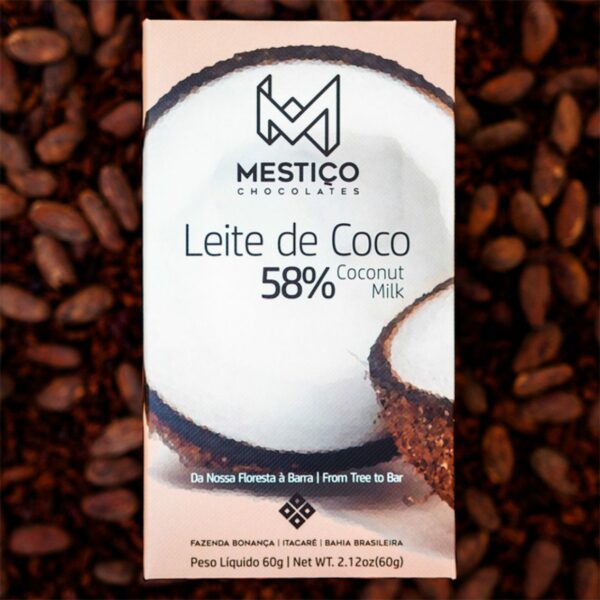 Chocolate Leite de Coco 58% - Mestiço - 60g - 1