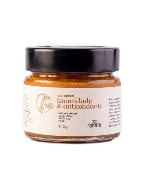 Composto de Mel Orgânico - Imunidade e Antioxidante - 240g