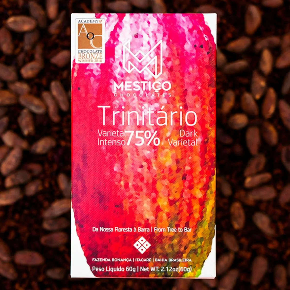 Chocolate Trinitário Intenso 75% – Mestiço – 60g