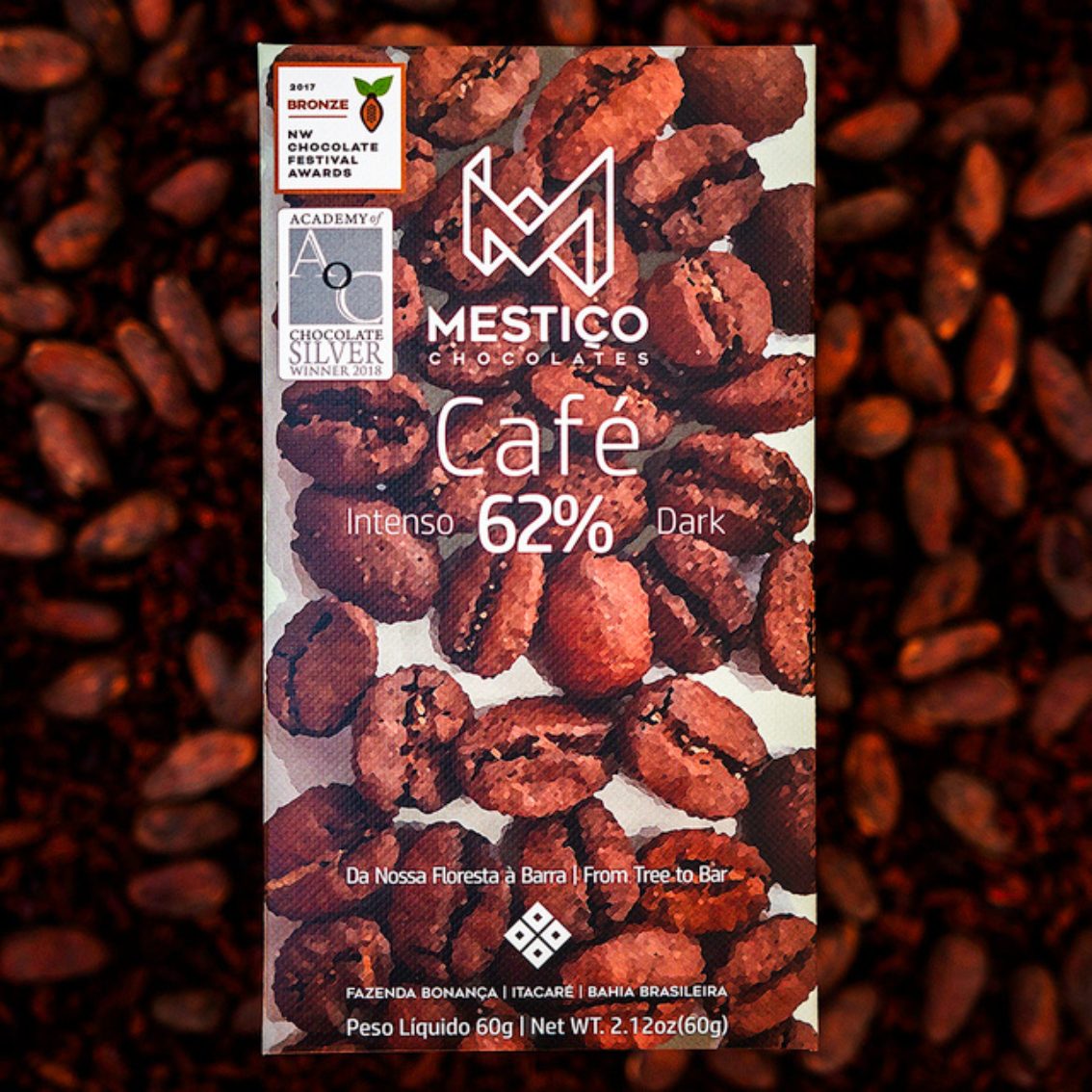 Chocolate de Café Intenso 62% – Mestiço – 60g