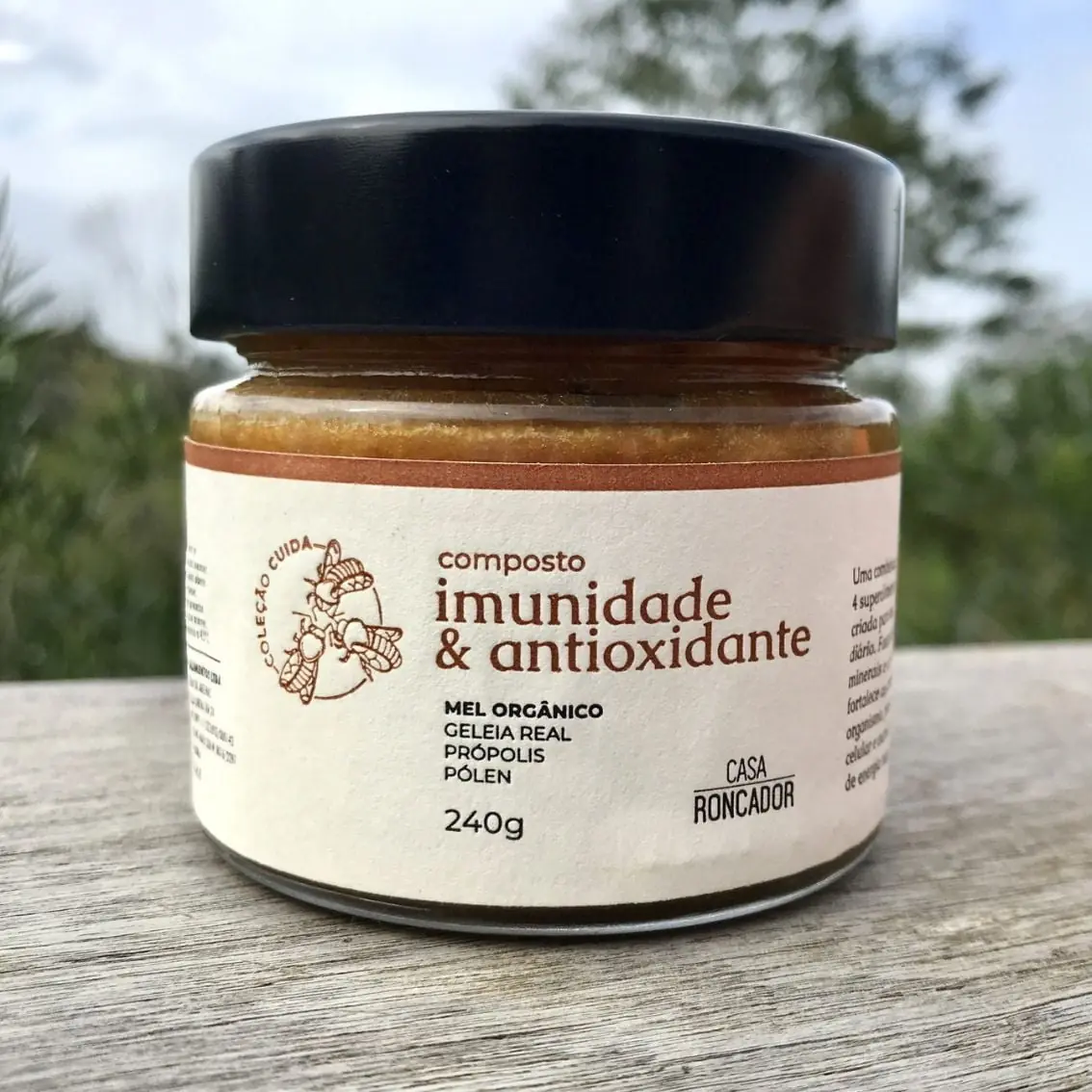 Composto de Mel Orgânico - Imunidade e Antioxidante - 240g