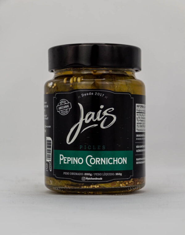 Picles de Pepino Cornichon- Jais Handmade – 500g