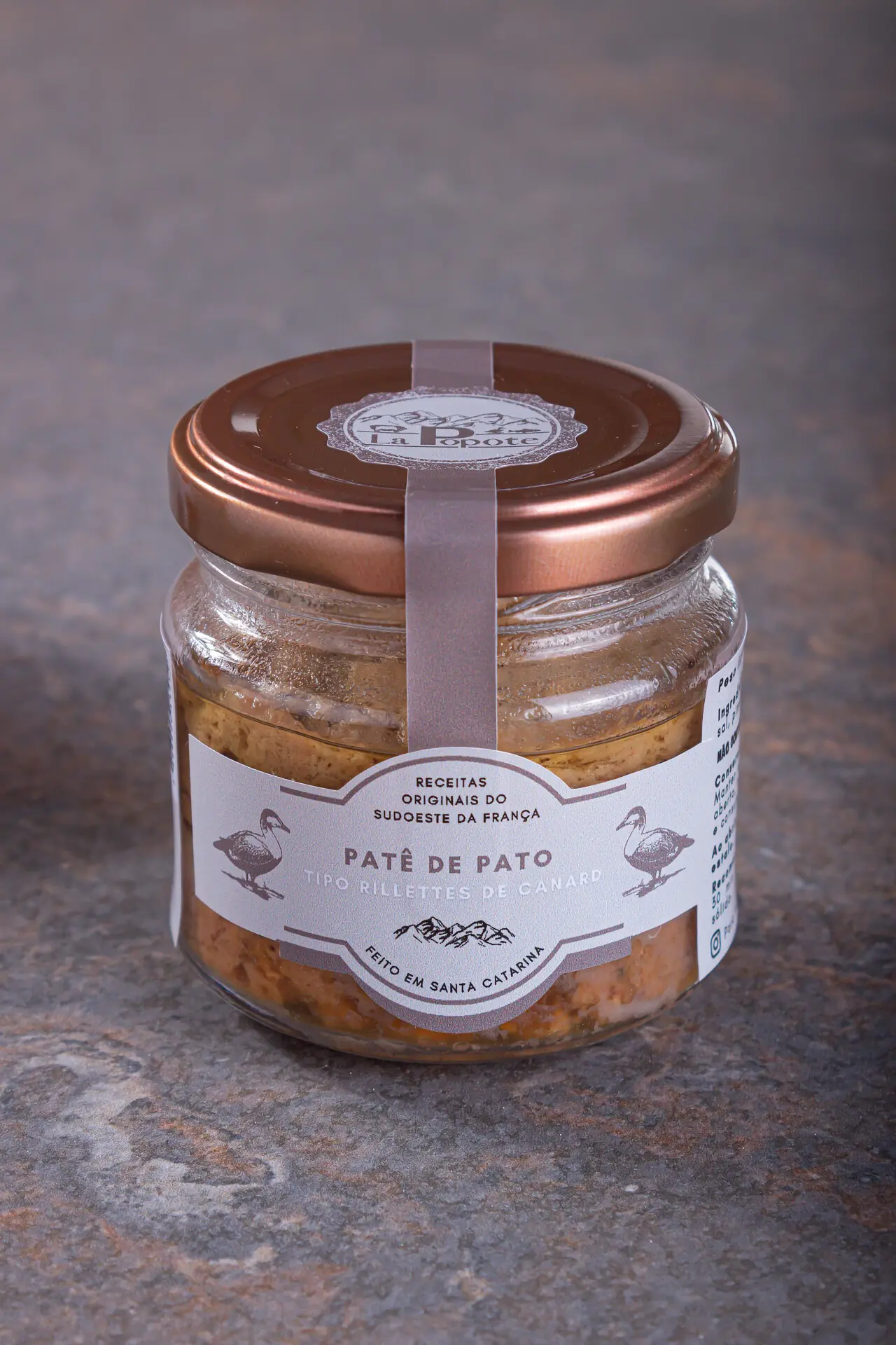 Patê de Pato tipo rillettes de canard
