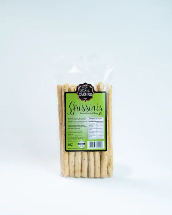 Grissinis Sabor Cebola e Salsa