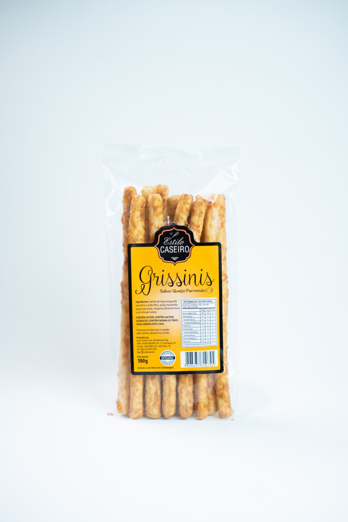 Grissini Sabor Queijo Parmesão