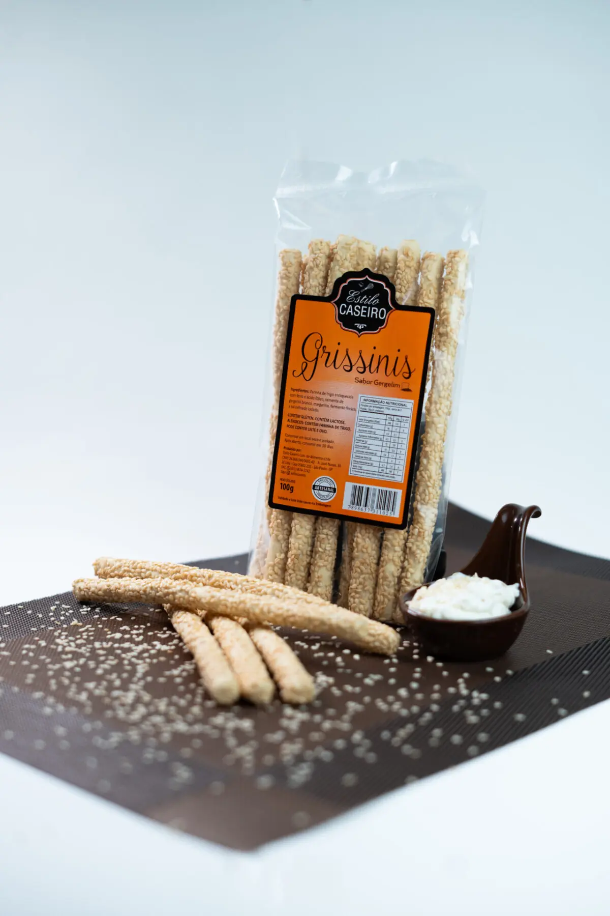 Grissinis Sabor Gergelim