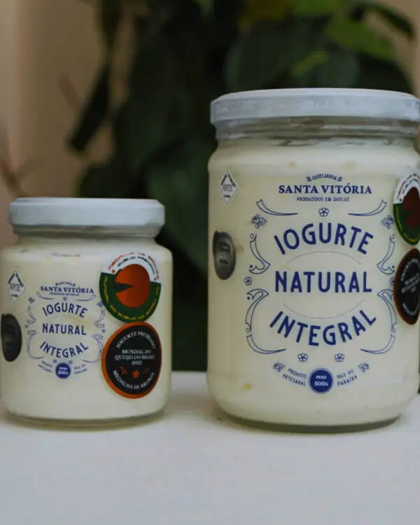 Iogurte Natural Integral - Queijaria Santa Vitória