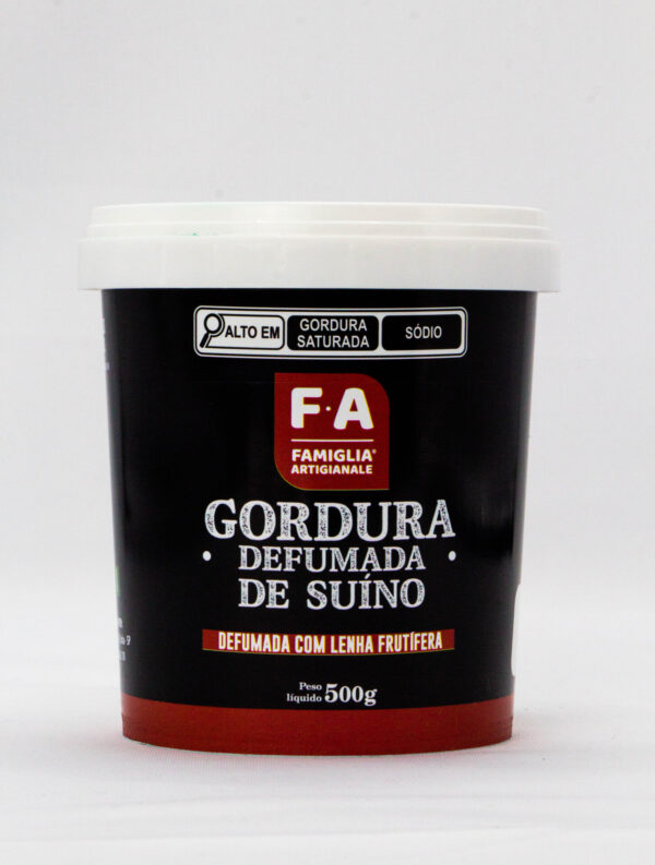 Gordura Defumada de Suíno – Famiglia Artigianale – 500g