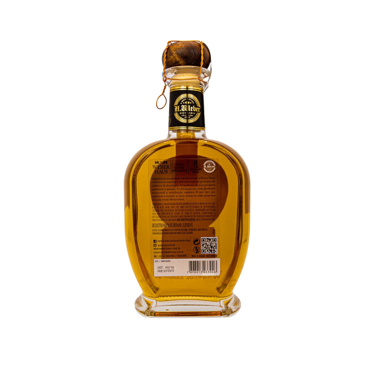Cachaça Weber Haus Extra Premium 6 Anos - 750ml
