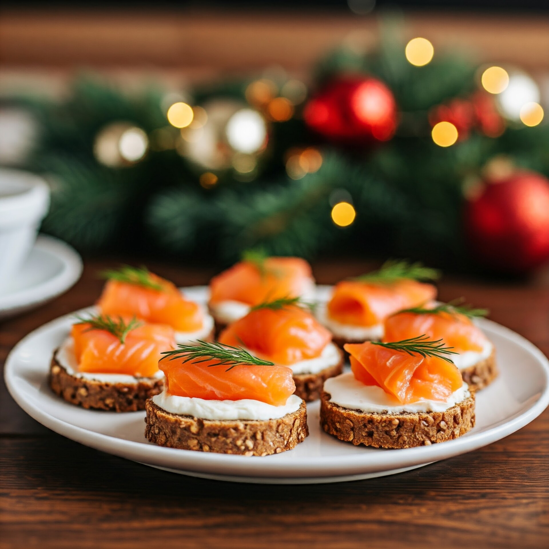 Dicas de Receitas de Entradas e Petiscos Para o Natal 2025 - 11 Canapés de Salmão Defumado