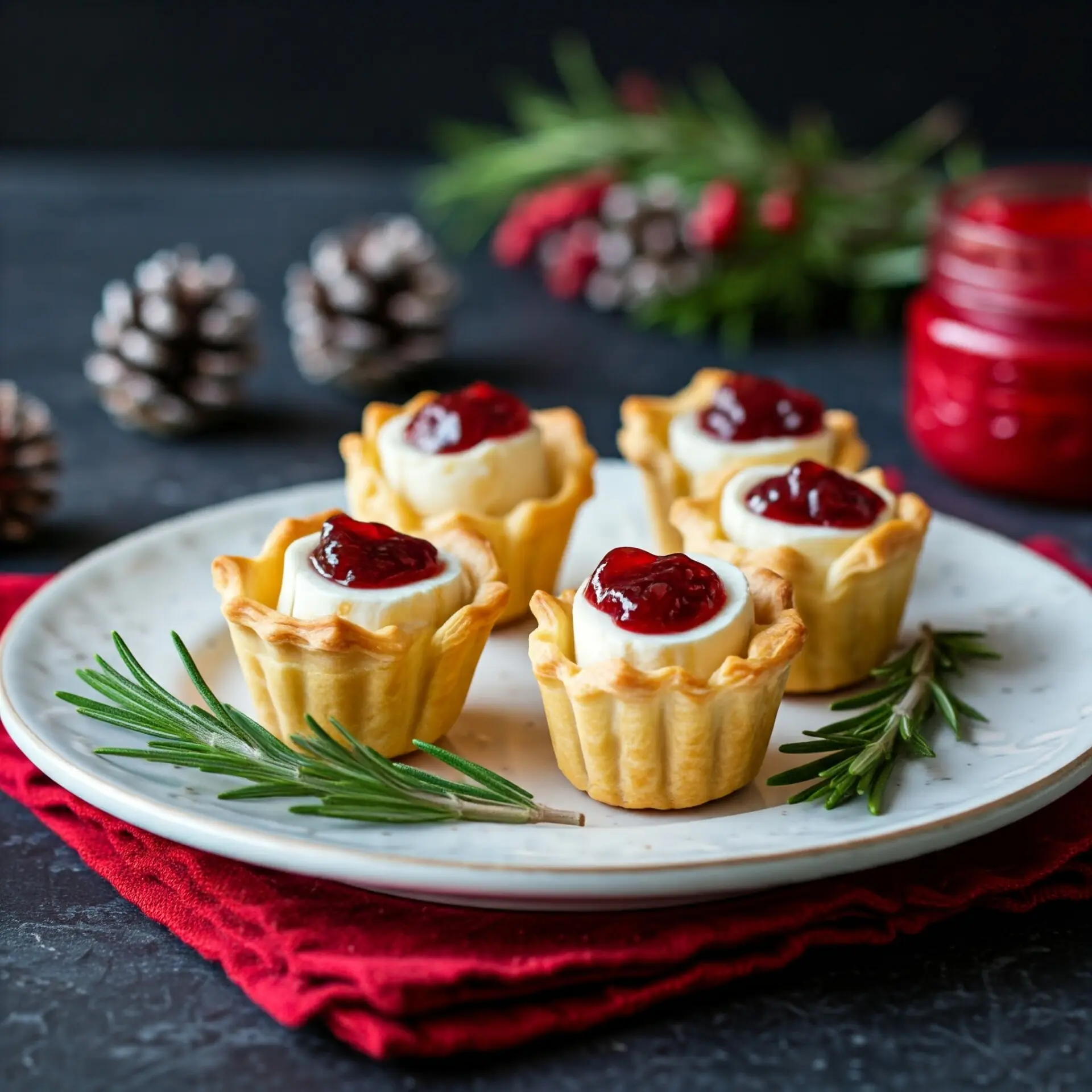 Dicas de Receitas de Entradas e Petiscos Para o Natal 2025 - 16 Mini Tartes de Queijo e Geleia